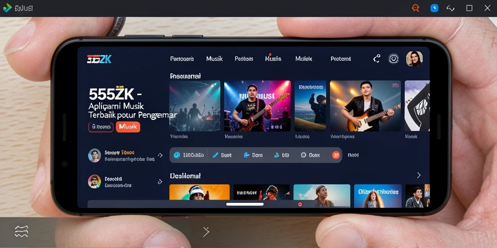 Tampilan menarik dari gameplay Music 555ZK yang menyajikan pengalaman mendengarkan terbaik.