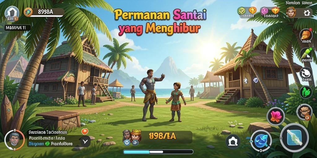 Tampilan gameplay 898A yang seru dan penuh warna.