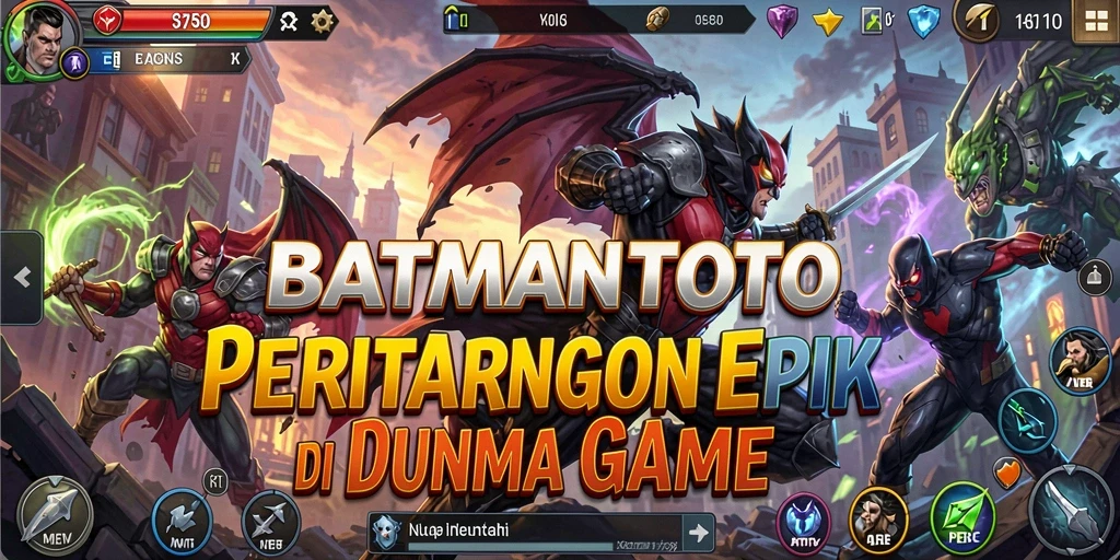 Tampilan gameplay seru dan aksi tak terduga di BATMANTOTO.