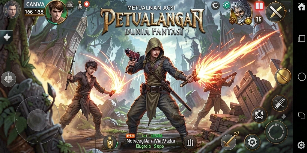 Tampilan menakjubkan dari gameplay CANVA168 yang mendebarkan.