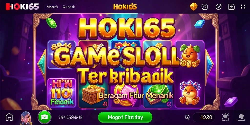 Tampilan gameplay Slot HOKI65 yang interaktif dan menarik.