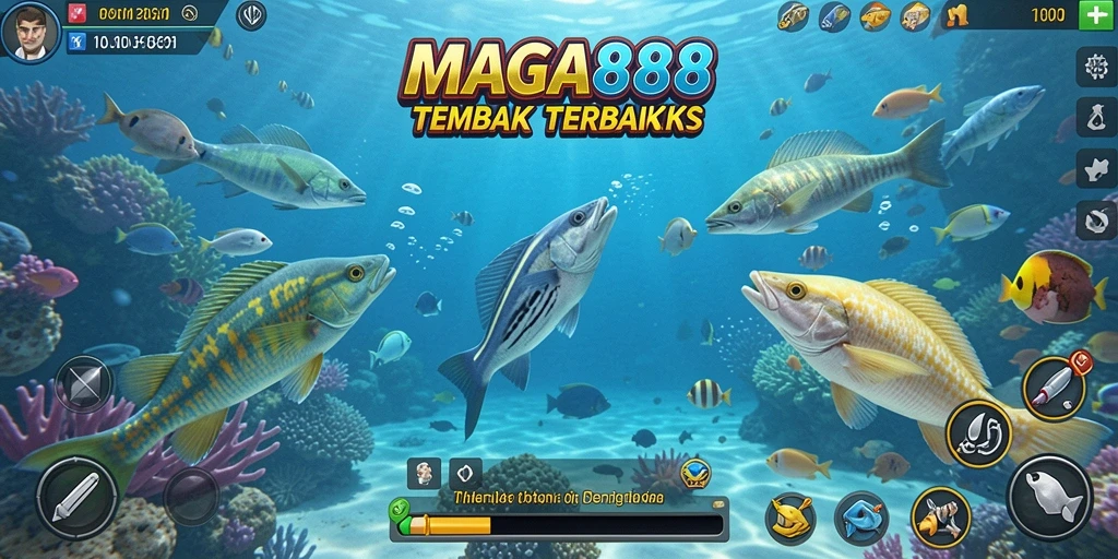 Tangkapan layar gameplay seru Tembak Ikan MAGA888.