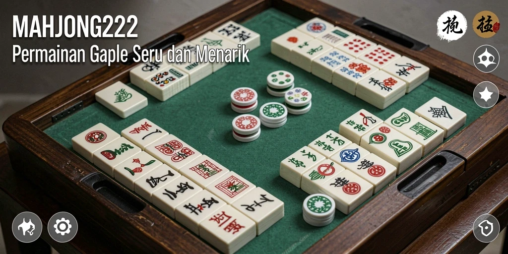 Tampilan gameplay seru dan interaktif dari MAHJONG222.