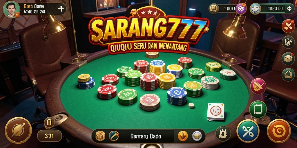 Tampilan gameplay QiuQiu yang seru dan menarik di SARANG777.