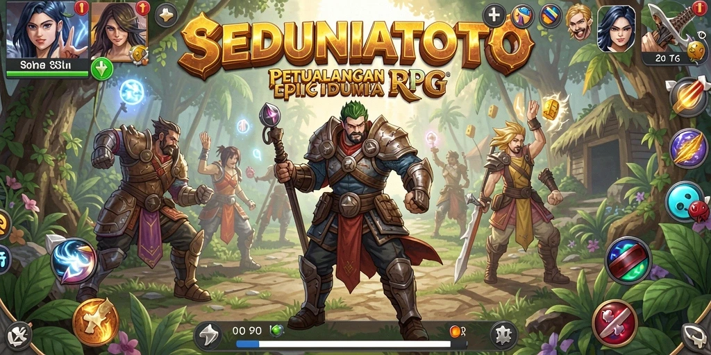 Screenshot gameplay <strong>SEDUNIATOTO</strong> yang menunjukkan pertarungan mendebarkan.