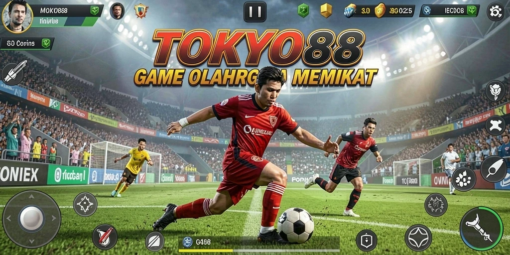 Tampilan gameplay seru dari TOKYO88 saat pertandingan berlangsung.