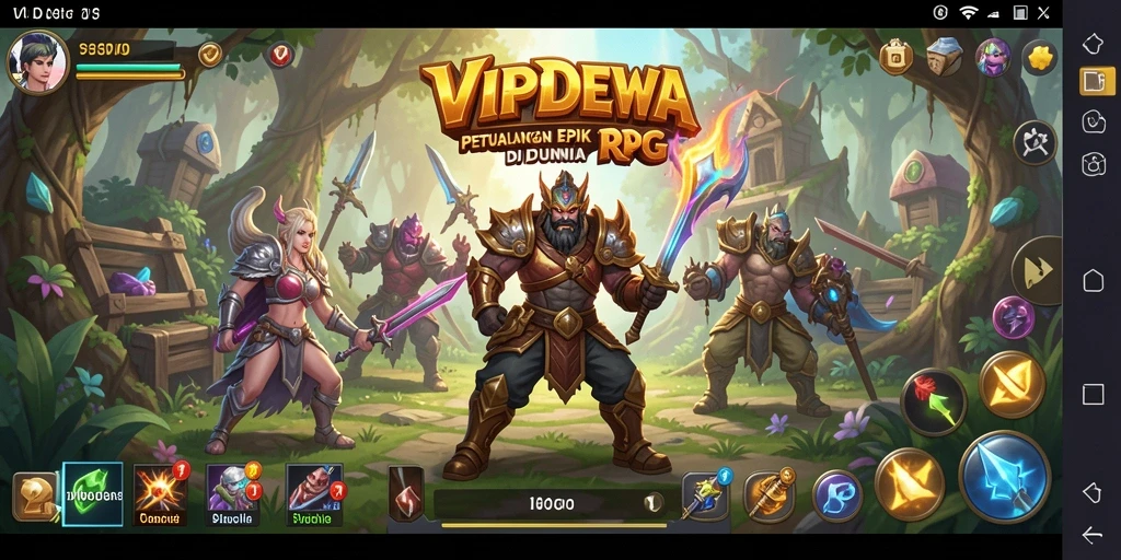 Screenshot gameplay VIPDEWA menampilkan pertarungan seru dan karakter yang dinamis.